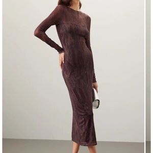 LOUNA Mesh Overlay Dress